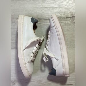 14th & Union Solla Lea White Leather Sneaker, Size 5.5